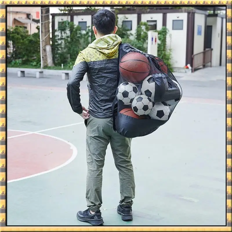AA79 New Mesh Bag Adjustable Drawstring Soccer Storage Bags Waterproof Sports Ball Pack Volleyball Football Pocket, Big Durable
AA79 New Mesh Bag Adjustable Drawstring Soccer Storage Bags Waterproof Sports Ball Pack Volleyball Football Pocket, Big Durable