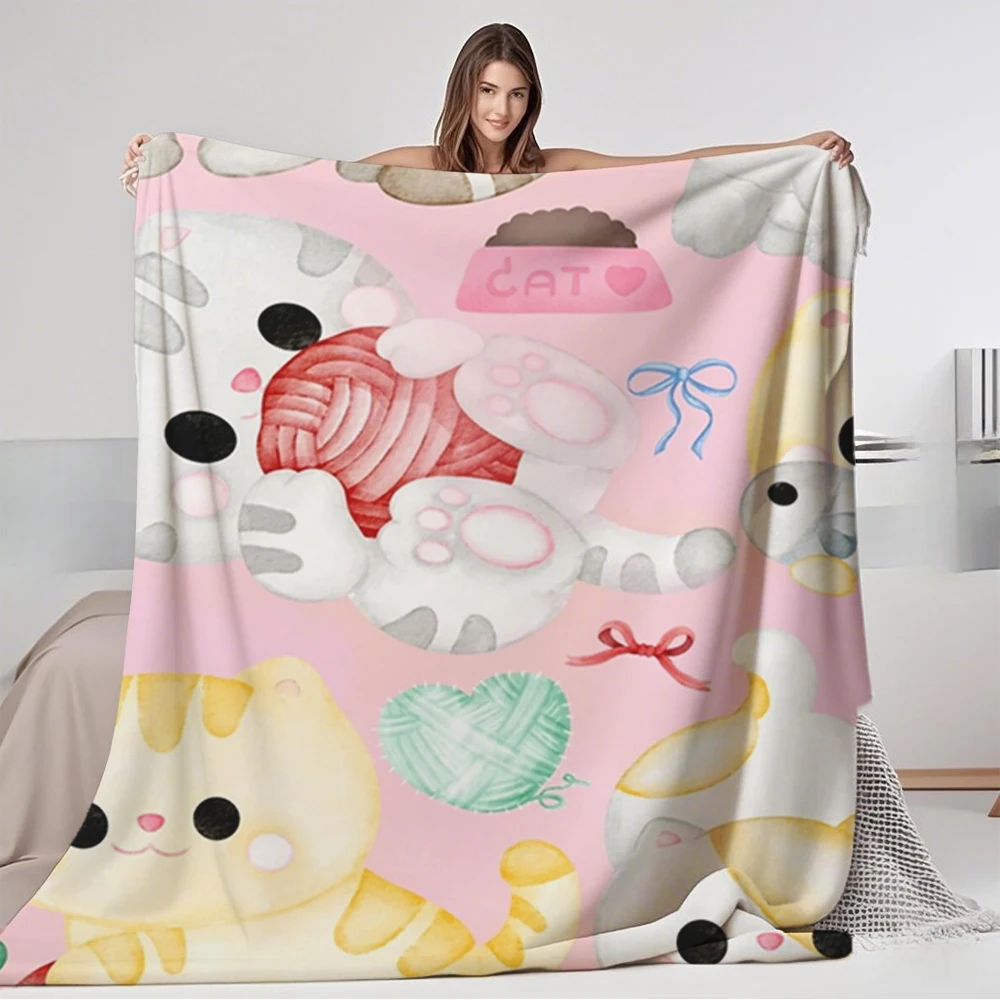 Farmhouse Rustic Cold/warm Weather Flannel Soft Blanket Kawaii Cats Pattern Throw Plush Throw Wrinkle-resistant Blankets
Farmhouse Rustic Cold/warm Weather Flannel Soft Blanket Kawaii Cats Pattern Throw Plush Throw Wrinkle-resistant Blankets