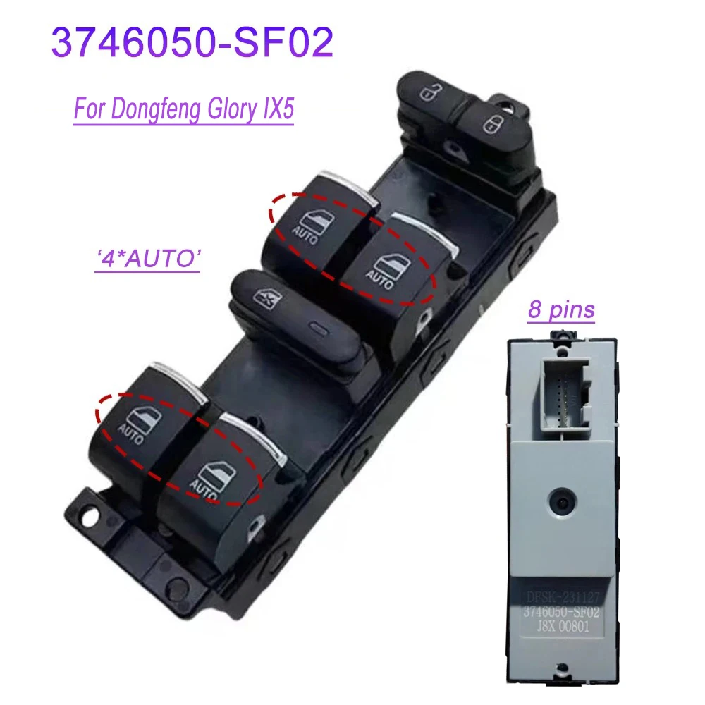 For Dongfeng Glory IX5 4 Auto Electric Power Lifter Window Control Switch 3746050-SF02 3746050SF02Car Accessories
For Dongfeng Glory IX5 4 Auto Electric Power Lifter Window Control Switch 3746050-SF02 3746050SF02Car Accessories