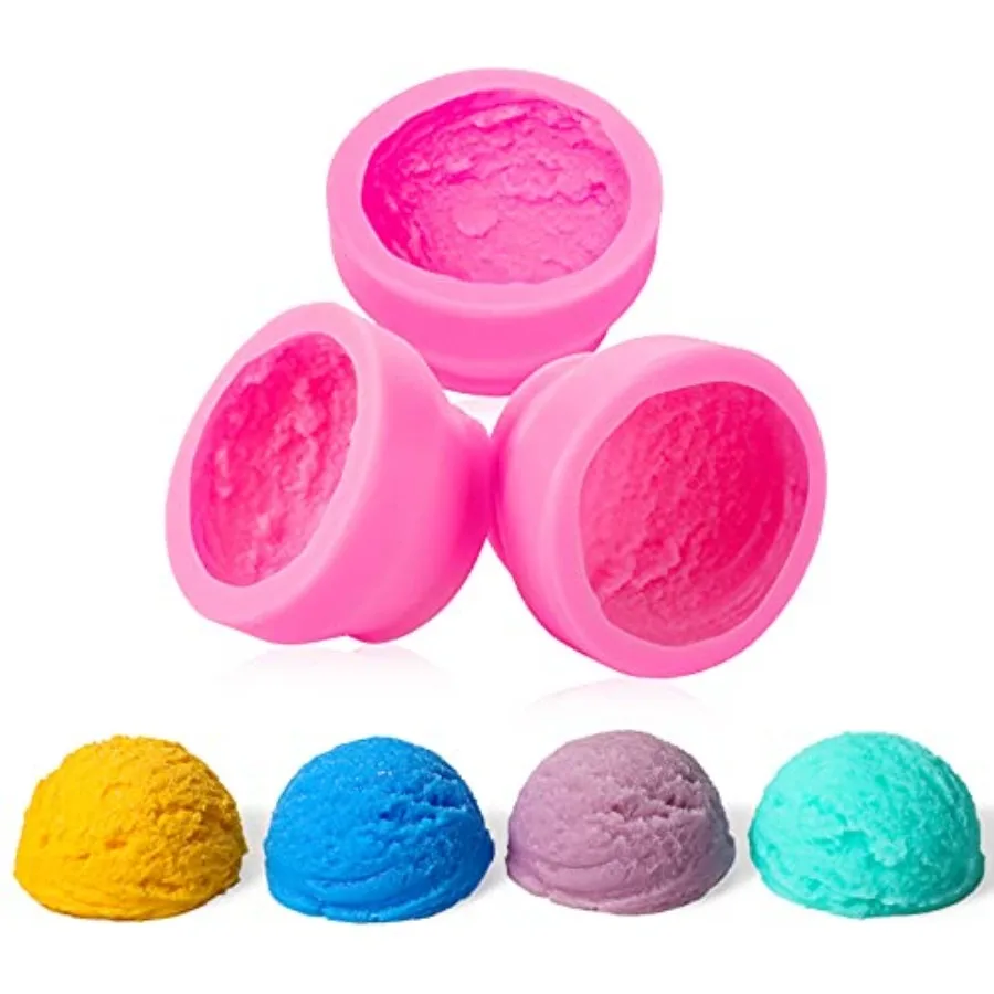 3D Ice Cream Ball Shape Silicone Molds Cookie Pastry Mould Candle Soap Clay Mold for Wedding Cake Chocolate Dessert Pudding Mou
3D Ice Cream Ball Shape Silicone Molds Cookie Pastry Mould Candle Soap Clay Mold for Wedding Cake Chocolate Dessert Pudding Mou