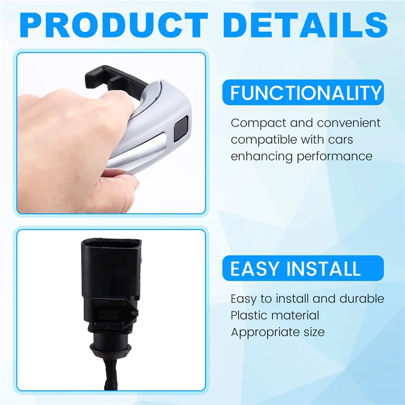 Efficientt-4Pcs Car Sensor Exterior Door Handle For Q7(4LB)3.0T/3.6 FSI/4.2T/6.0T 2006-2015 
Efficientt-4Pcs Car Sensor Exterior Door Handle For Q7(4LB)3.0T/3.6 FSI/4.2T/6.0T 2006-2015