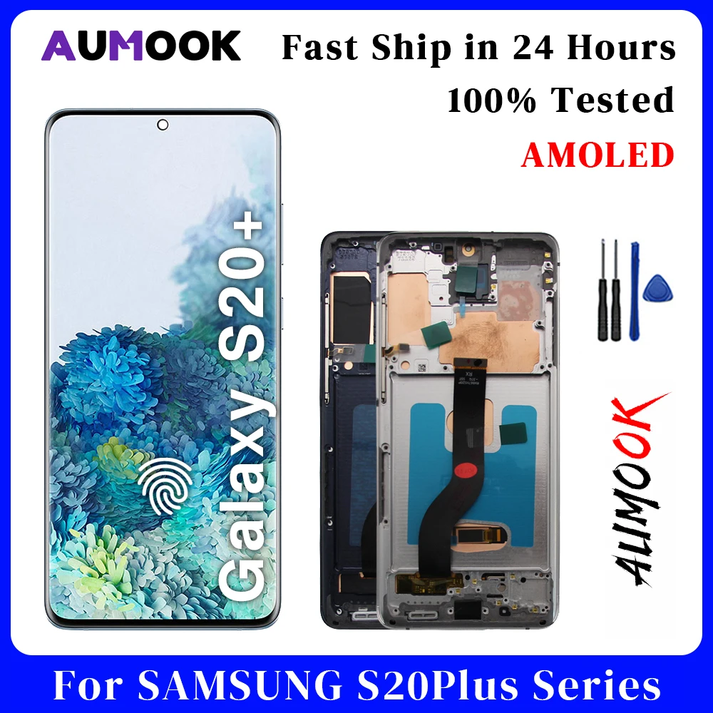6,69-дюймовый AMOLED-экран для Samsung S20 + ЖК-дисплей, дигитайзер сенсорного экрана в сборе, детали для Samsung S20Plus с рамкой ЖК-дисплея
6,69-дюймовый AMOLED-экран для Samsung S20 + ЖК-дисплей, дигитайзер сенсорного экрана в сборе, детали для Samsung S20Plus с рамкой ЖК-дисплея
