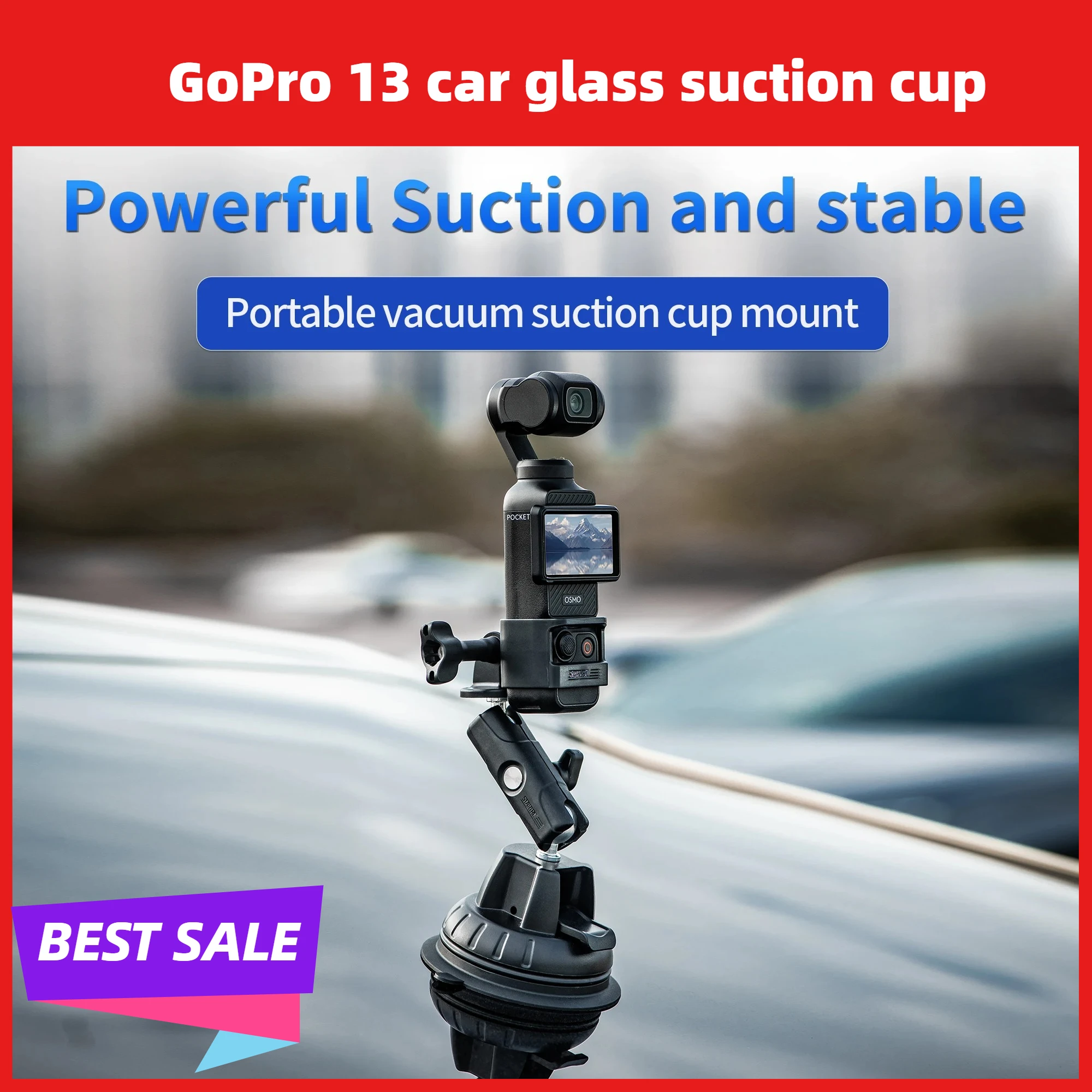 Suction Cup Mount for DJI Pocket 3 Car Windshield Window Dash Holder Kit with Expansion Adapter Action Camera Accessories VEVLO
Suction Cup Mount for DJI Pocket 3 Car Windshield Window Dash Holder Kit with Expansion Adapter Action Camera Accessories VEVLO