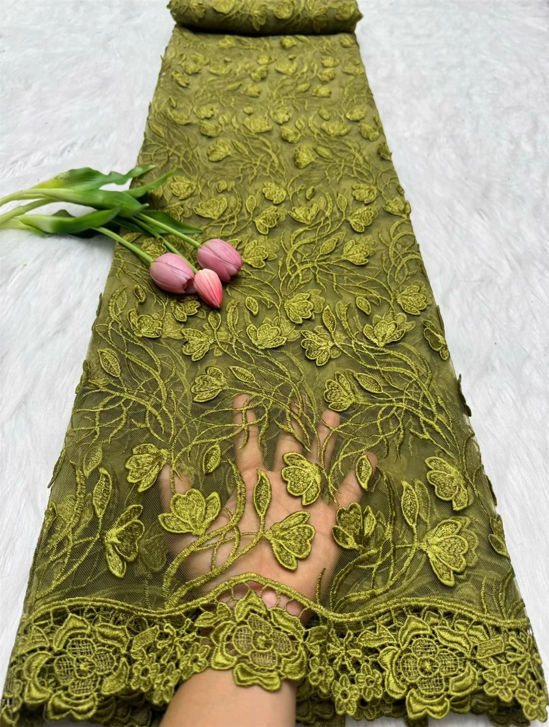 High Quality Nigerian Guipure Cord Organza Tulle Water Soluble Milk Silk Lace Fabric For Women Wedding Party Gown Dress Sewing
High Quality Nigerian Guipure Cord Organza Tulle Water Soluble Milk Silk Lace Fabric For Women Wedding Party Gown Dress Sewing