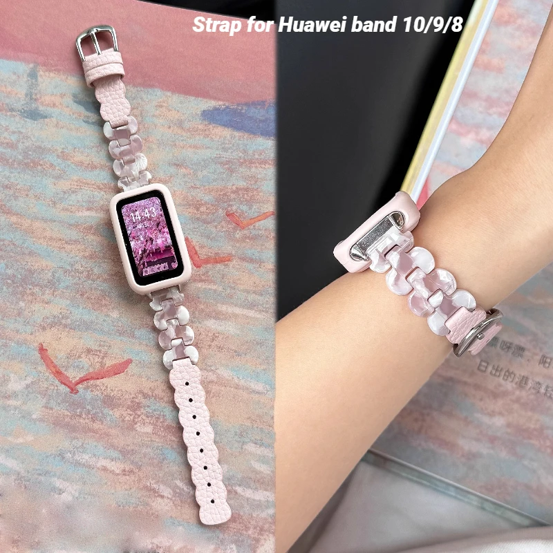 Resin Strap For Huawei band 10 with Case Leather Belt Sport Watchband For HUAWEI band 9/8 Women Wristband Correa Bracelet
Resin Strap For Huawei band 10 with Case Leather Belt Sport Watchband For HUAWEI band 9/8 Women Wristband Correa Bracelet
