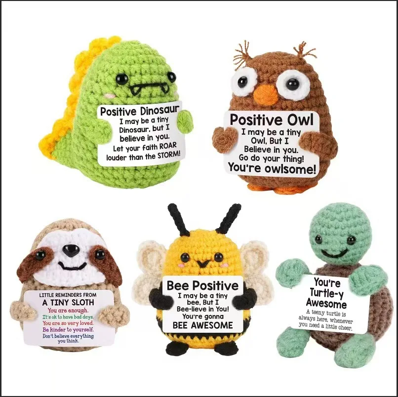Positive Crochet Animals Essentials Emotional Support Crochet, Birthday Gifts,Thank You , Christmas Gifts for Friends,Colleagues
Positive Crochet Animals Essentials Emotional Support Crochet, Birthday Gifts,Thank You , Christmas Gifts for Friends,Colleagues