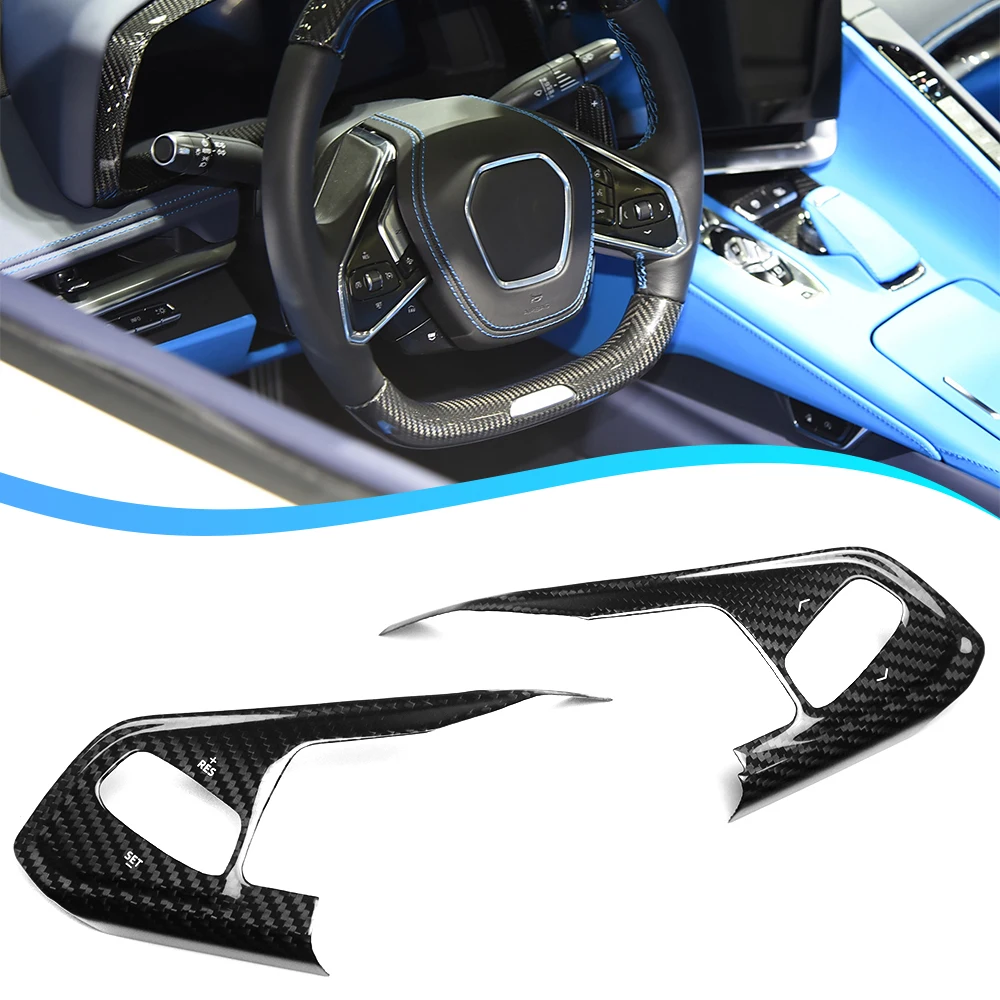For Chevrolet Corvette C8 Stingray Z51 Z06 2024 Steering Wheel Button Cover Trim 3 Buttons Real Carbon Fiber Car Accessories
For Chevrolet Corvette C8 Stingray Z51 Z06 2024 Steering Wheel Button Cover Trim 3 Buttons Real Carbon Fiber Car Accessories
