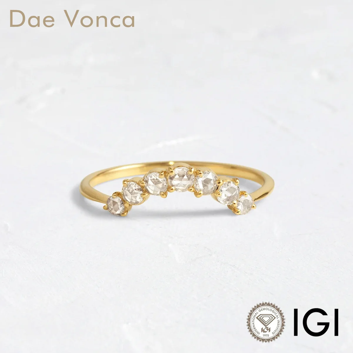 Dae Vonca Round Rose Cut 9K/14K/18K Yellow Gold Simple Stacking Ring Anniversary Gift for Girlfriend/Wife
Dae Vonca Round Rose Cut 9K/14K/18K Yellow Gold Simple Stacking Ring Anniversary Gift for Girlfriend/Wife