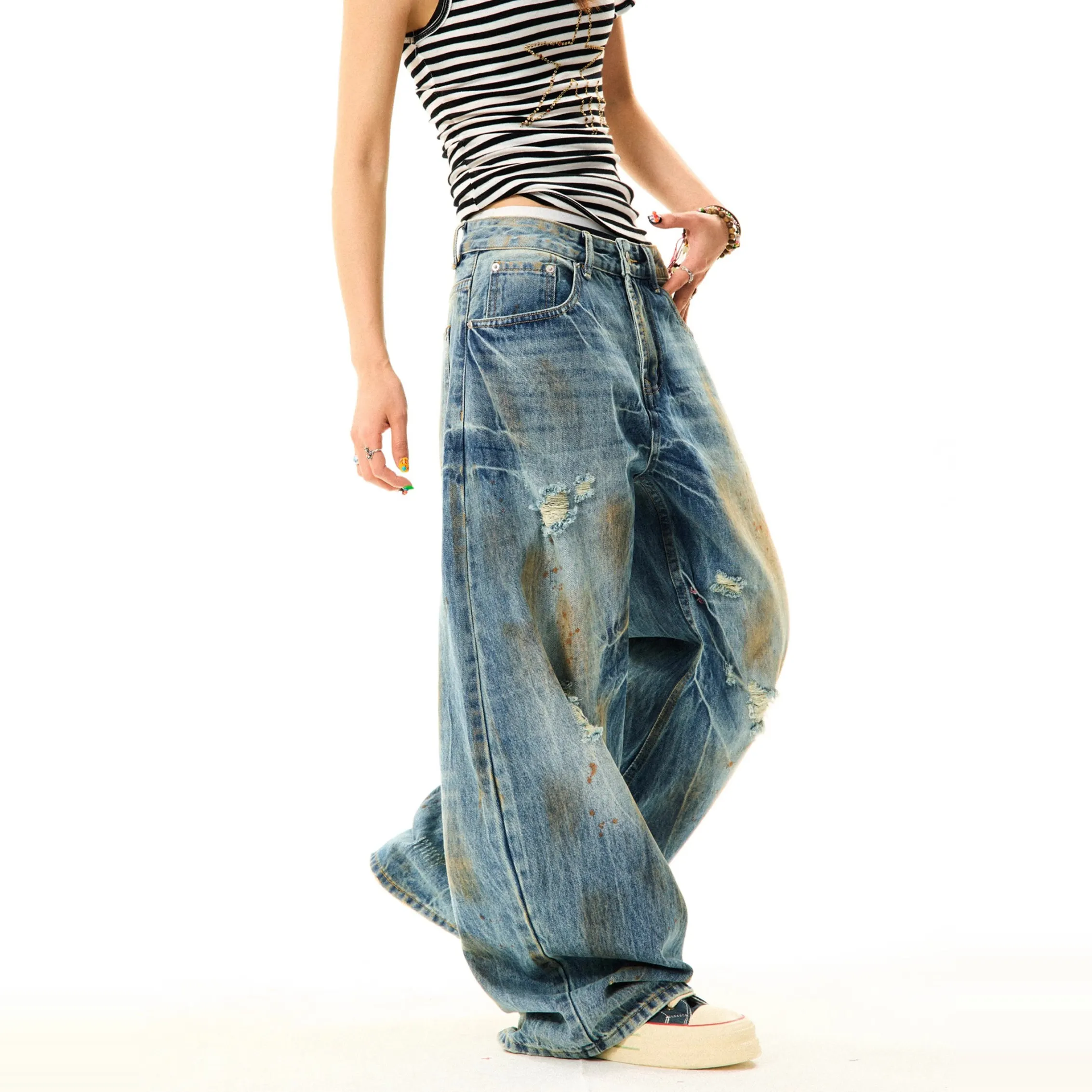 Мужские и женские утягивающие джинсы Cleanfit в стиле ретро, американские джинсовые брюки Cra с завышенной талией, длинные джинсы с прямыми штанинами
Мужские и женские утягивающие джинсы Cleanfit в стиле ретро, американские джинсовые брюки Cra с завышенной талией, длинные джинсы с прямыми штанинами