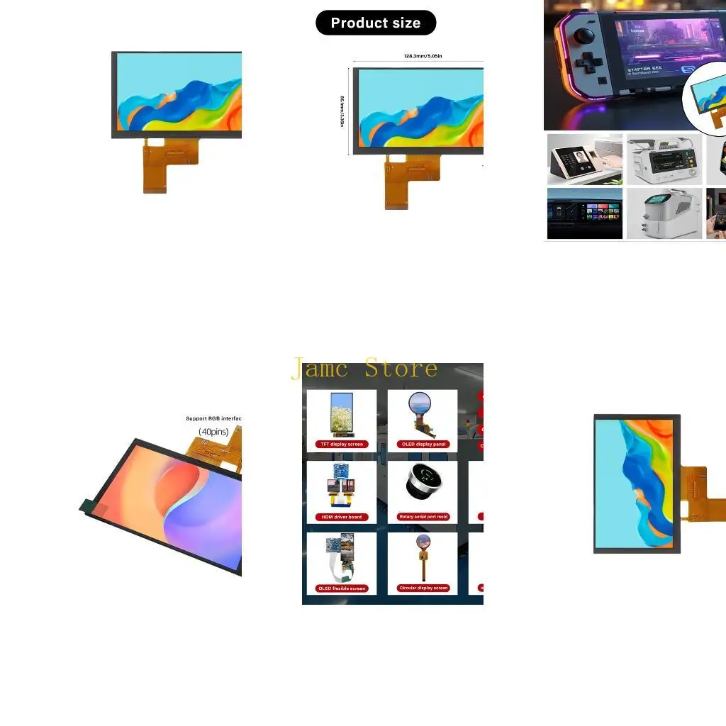 LX0B Термостойкий ЖК-экран, размер 5 дюймов, 40-контактное соединение, игровой автомат
LX0B Термостойкий ЖК-экран, размер 5 дюймов, 40-контактное соединение, игровой автомат