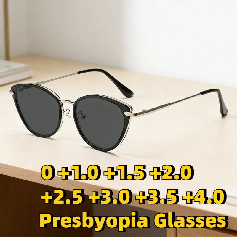 Ретро-очки для пресбиопии в форме кошачьего глаза с серыми линзами, уличные очки с защитой от ультрафиолета, сверхлегкие, удобные очки для чтения
Ретро-очки для пресбиопии в форме кошачьего глаза с серыми линзами, уличные очки с защитой от ультрафиолета, сверхлегкие, удобные очки для чтения