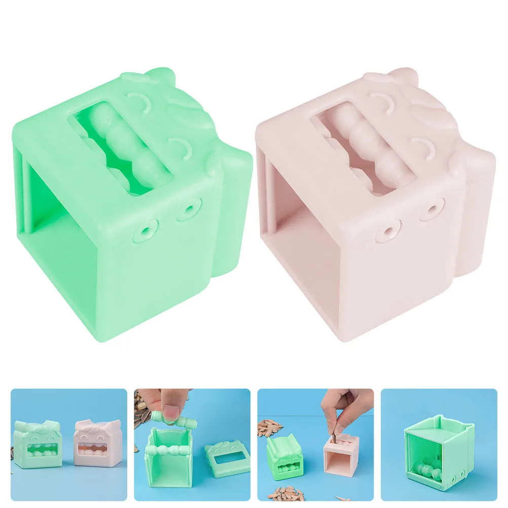 2pcs Melon Peeler Sunflower Shell Opener Plastic Peeling Tool Portable Handheld Separator Machine Cartoon Cattle Design
2pcs Melon Peeler Sunflower Shell Opener Plastic Peeling Tool Portable Handheld Separator Machine Cartoon Cattle Design