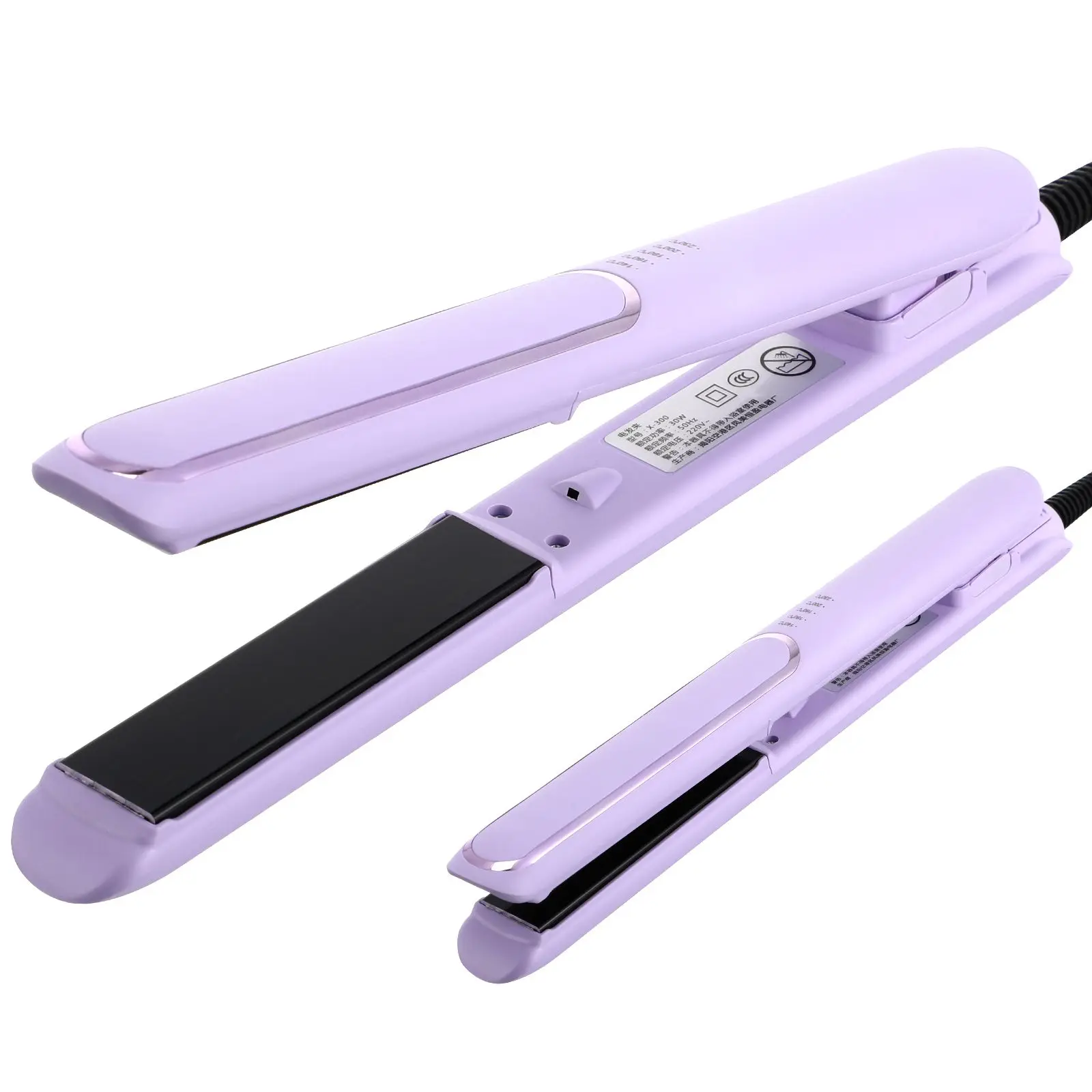 Curling and Straightening Dual-purpose Hair Straightener Purple 110v (original US Standard) Iron Curler Flat Wand Abs Portable
Curling and Straightening Dual-purpose Hair Straightener Purple 110v (original US Standard) Iron Curler Flat Wand Abs Portable