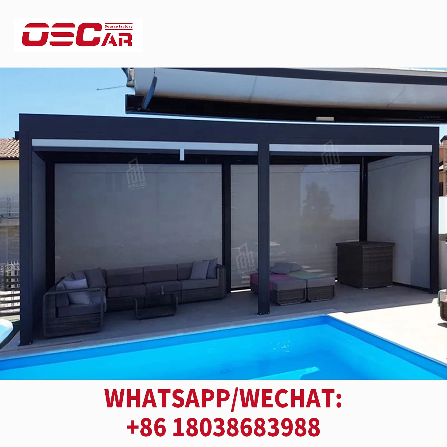 Professional supplier aluminum motorized gazebo remote control waterproof pergola outdoor
Professional supplier aluminum motorized gazebo remote control waterproof pergola outdoor