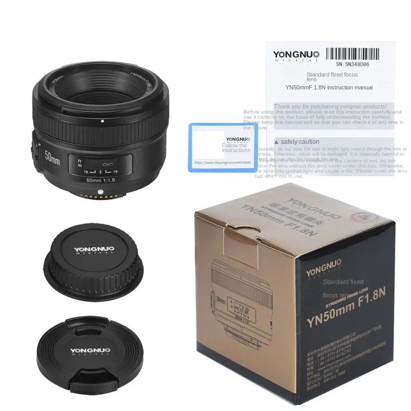 YONGNUO 50mm F1.8 Is Suitable for Canon EF Small Spittoon Large Aperture Automatic Fixed Focus Lens In stock 2026
YONGNUO 50mm F1.8 Is Suitable for Canon EF Small Spittoon Large Aperture Automatic Fixed Focus Lens In stock 2026