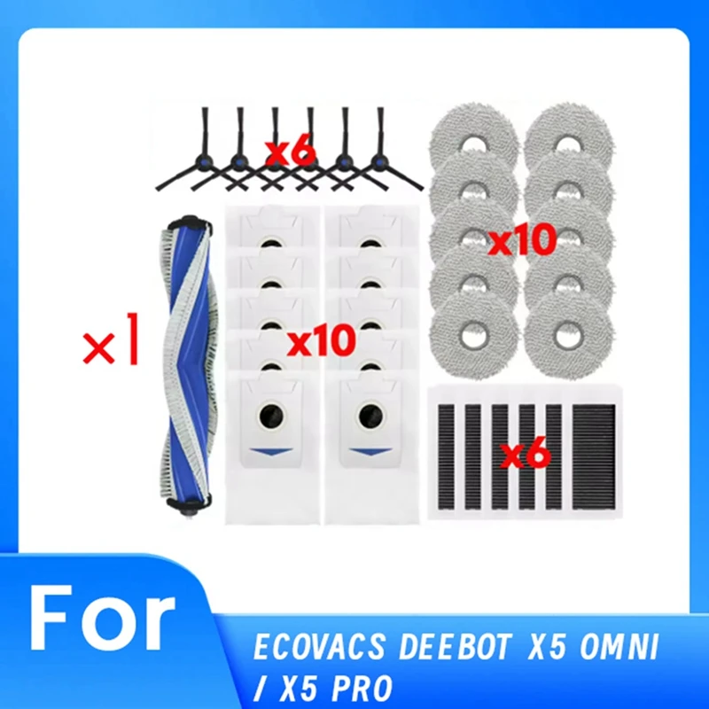 A21I-33 Pcs For Ecovacs Deeboot X5 Omni / X5 Pro Omni Sweeper Accessories Side Brush Filter Rag Dust Bag Cleaner Parts
A21I-33 Pcs For Ecovacs Deeboot X5 Omni / X5 Pro Omni Sweeper Accessories Side Brush Filter Rag Dust Bag Cleaner Parts