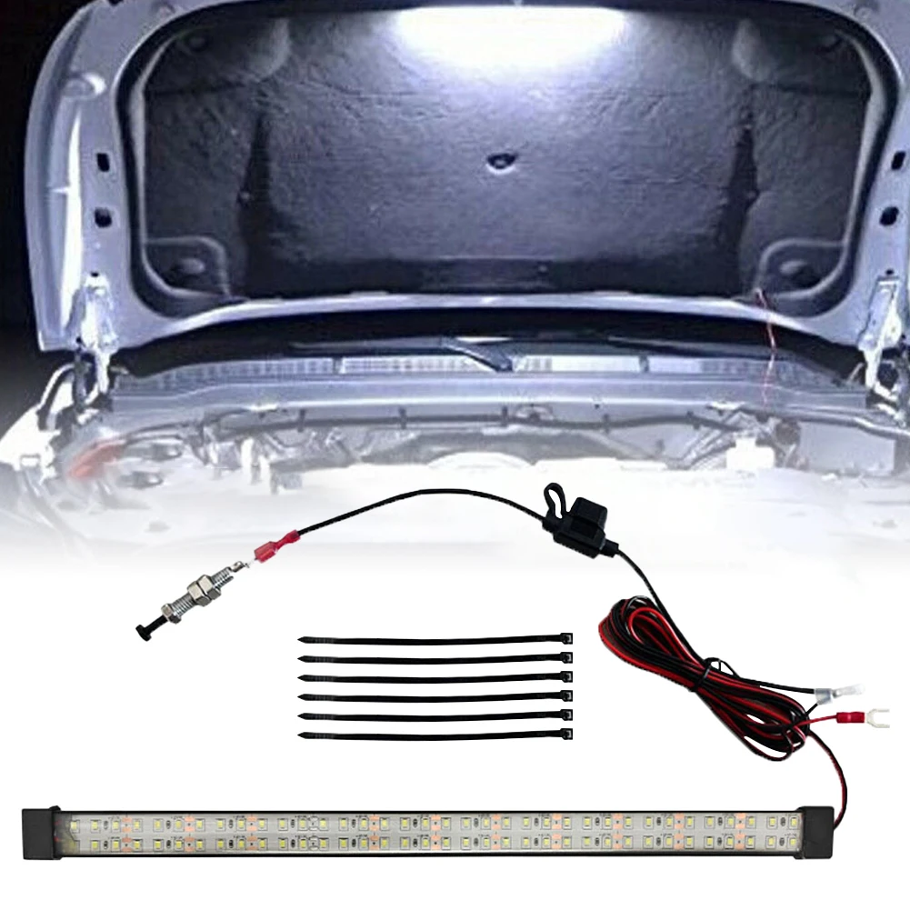 Under Hood LED Light Kit 12V Car LED Light Strip Car Hood Work Inspection Light with Automatic On/Off Universal for Car Truck
Under Hood LED Light Kit 12V Car LED Light Strip Car Hood Work Inspection Light with Automatic On/Off Universal for Car Truck