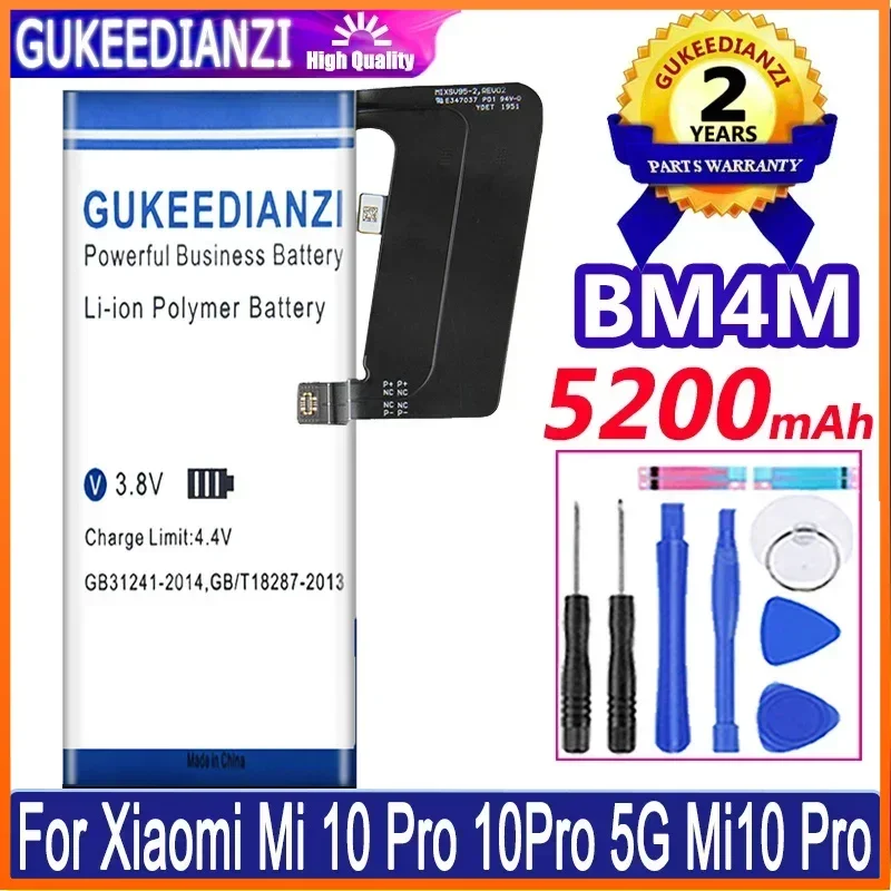 Аккумулятор для мобильного телефона BM4M для Xiaomi Mi 10 Pro 10Pro 5G Mi10 Pro 5200 мАч, высокая емкость
Аккумулятор для мобильного телефона BM4M для Xiaomi Mi 10 Pro 10Pro 5G Mi10 Pro 5200 мАч, высокая емкость