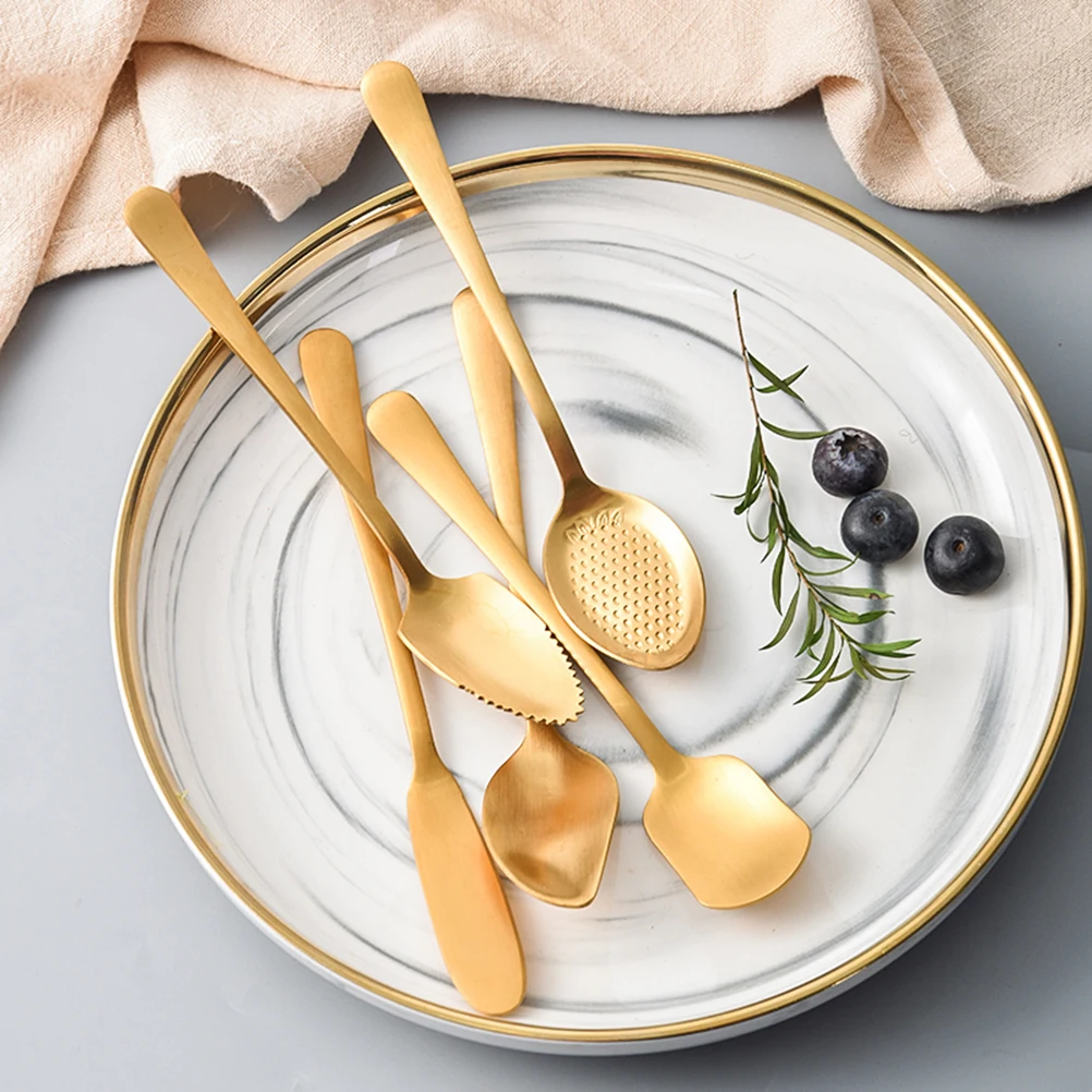 6PCS Stainless Steel Spoons Mirror Finish Grapefruit Spoon Fruit Dessert Scoops Ice Cream Kitchen Bar Utensils RustFree
6PCS Stainless Steel Spoons Mirror Finish Grapefruit Spoon Fruit Dessert Scoops Ice Cream Kitchen Bar Utensils RustFree