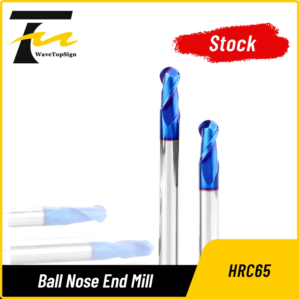 HRC65 2 Flute Ball Nose End Mill Tungsten Carbide Nano Blue Coated Milling Cutter
HRC65 2 Flute Ball Nose End Mill Tungsten Carbide Nano Blue Coated Milling Cutter