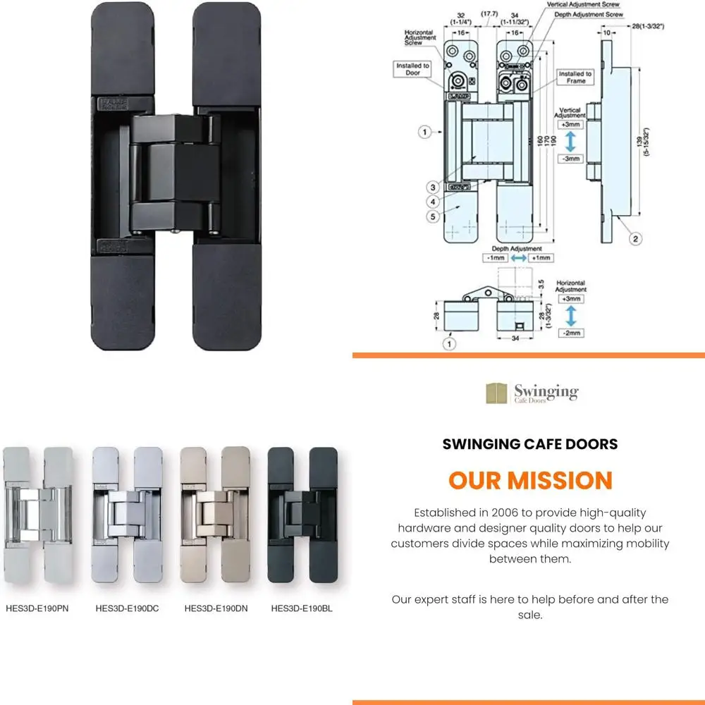 Регулируемые трехсторонние невидимые петли, матовый черный, скрытый для шкафов — качество премиум-класса, простая установка, прочный дизайн
Регулируемые трехсторонние невидимые петли, матовый черный, скрытый для шкафов — качество премиум-класса, простая установка, прочный дизайн