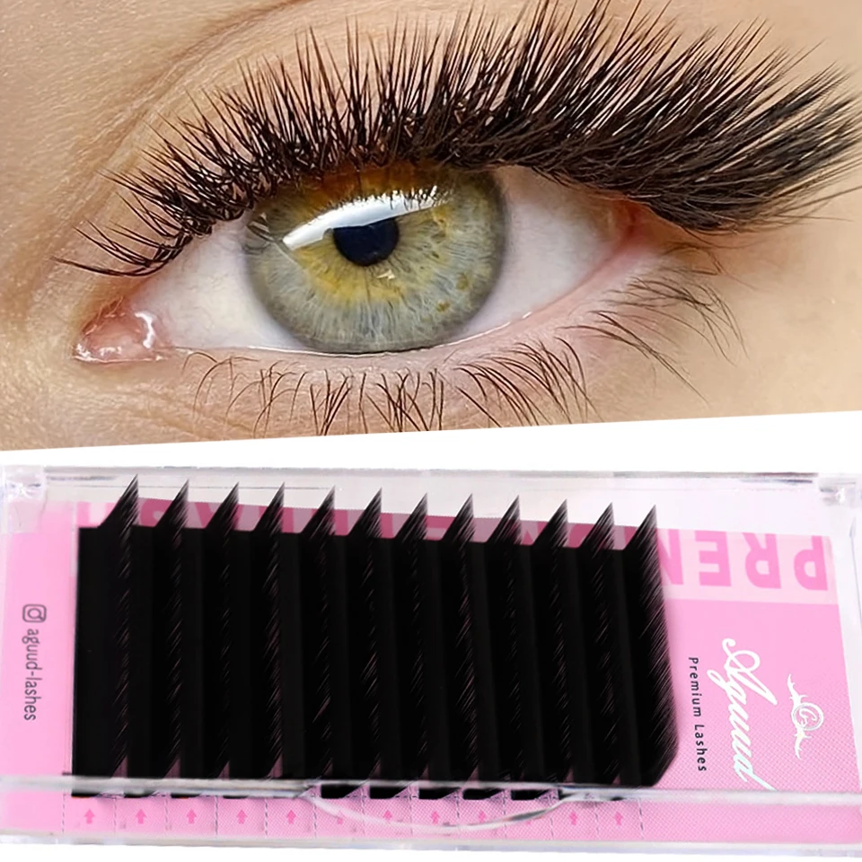 Aguud L/LU(M)/C/CC/D Curl 8-15 Mix Soft Natural Volume Cashmere Matte Black Lashes Trays Individual Eyelashes Extensions Makeup
Aguud L/LU(M)/C/CC/D Curl 8-15 Mix Soft Natural Volume Cashmere Matte Black Lashes Trays Individual Eyelashes Extensions Makeup