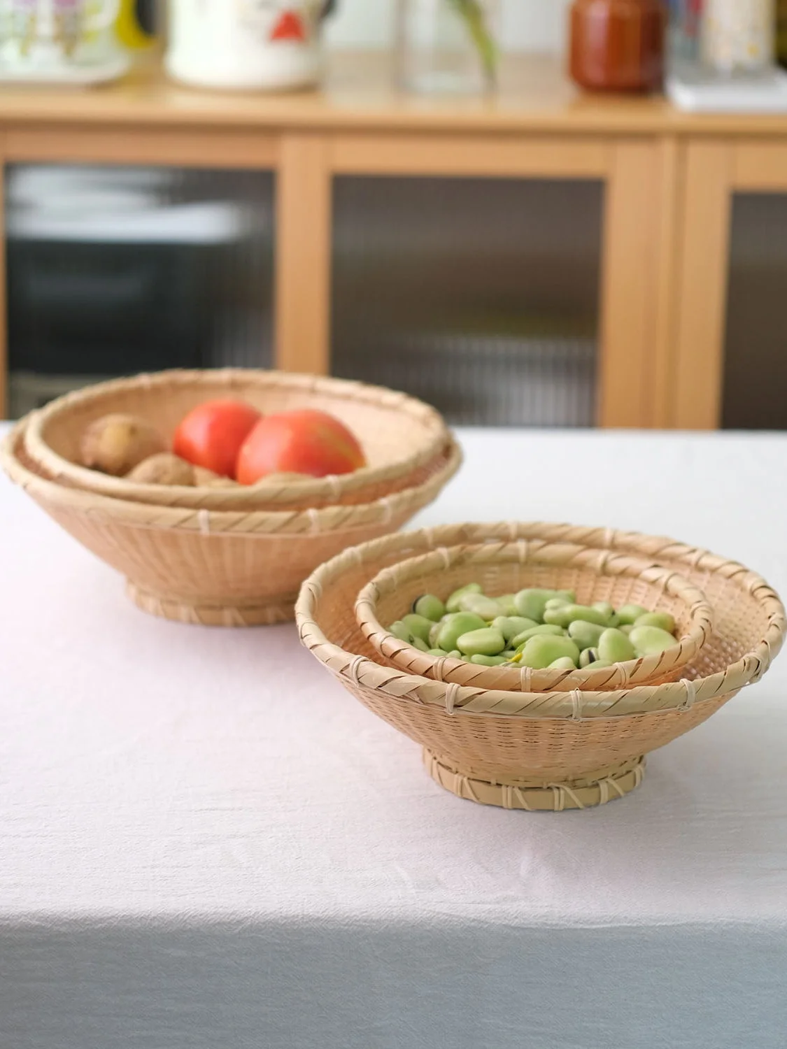 Japanese Sle Enamel Bamboo Woven Bread Basket Fruit Basket Vegetable Choosing Bowl Rice Hat Bowl Special Hanrt Zhejiang
Japanese Sle Enamel Bamboo Woven Bread Basket Fruit Basket Vegetable Choosing Bowl Rice Hat Bowl Special Hanrt Zhejiang