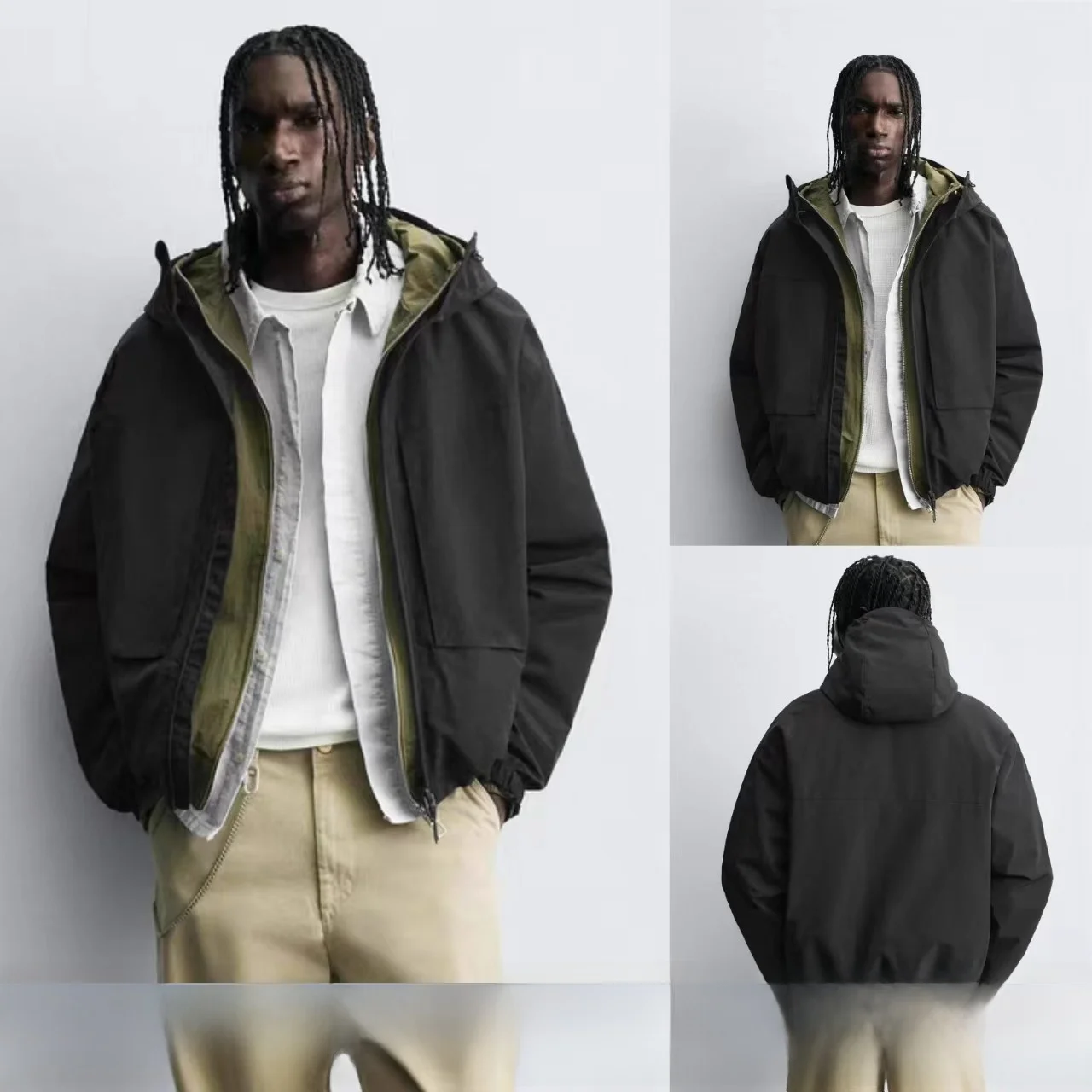 Новинка осени 2025, мужская ткань Jaet Tech на подкладке, теплая внутренняя ткань, повседневная застежка-молния из нейлонового волокна с капюшоном
Новинка осени 2025, мужская ткань Jaet Tech на подкладке, теплая внутренняя ткань, повседневная застежка-молния из нейлонового волокна с капюшоном