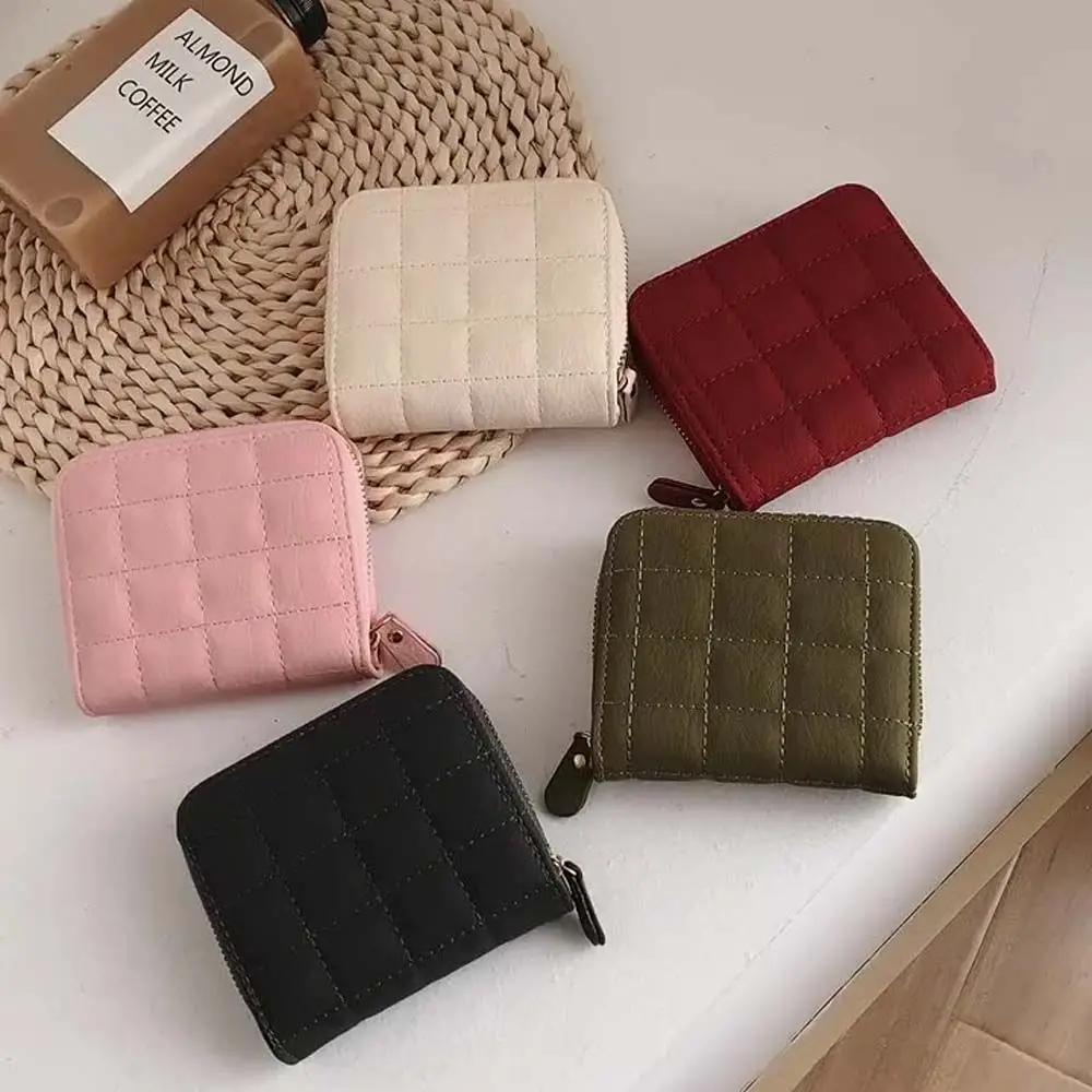 Quality Money Clip Coin Purse PU Leather Credit Card Bag Money Bags Female Purse Women Wallet Zipper Wallet Plaid Female Purse
Quality Money Clip Coin Purse PU Leather Credit Card Bag Money Bags Female Purse Women Wallet Zipper Wallet Plaid Female Purse