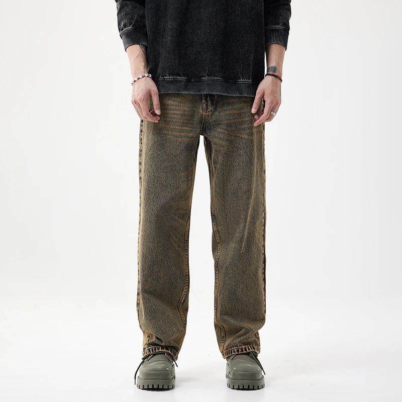 Baggy Jeans Men Loose Wide Leg Pants Vintage Male Denim Pants Men's Trousers Full Length 2025 New Kpop High Quality Brand
Baggy Jeans Men Loose Wide Leg Pants Vintage Male Denim Pants Men's Trousers Full Length 2025 New Kpop High Quality Brand