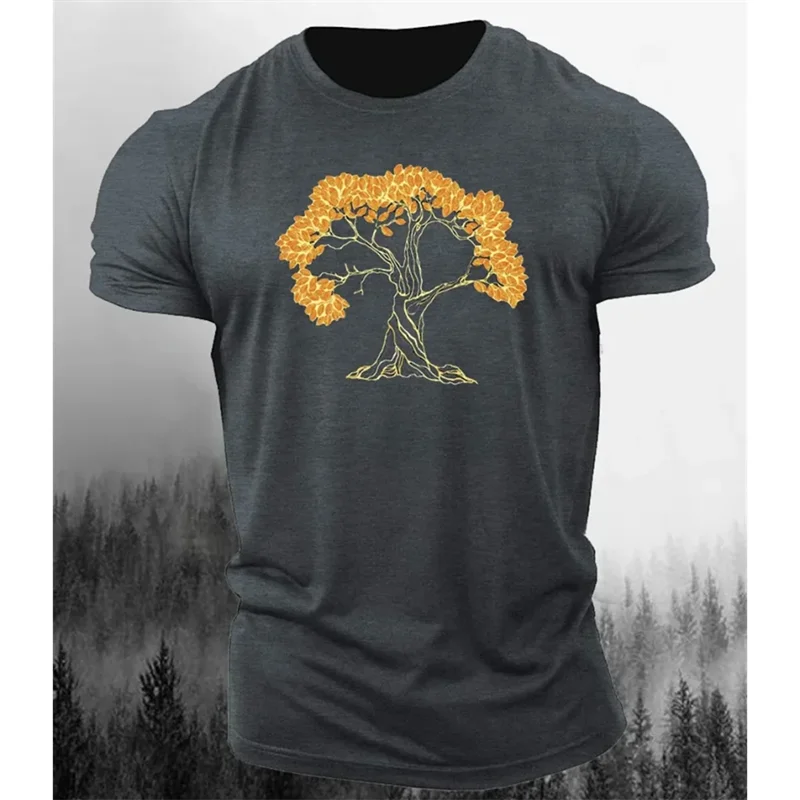Vintage Men's T Shirt Forest Tree 3D Printed Tees Loose Oversized Fashion Sports Short Sleeve Top Street Casual O-neck Clothing
Vintage Men's T Shirt Forest Tree 3D Printed Tees Loose Oversized Fashion Sports Short Sleeve Top Street Casual O-neck Clothing