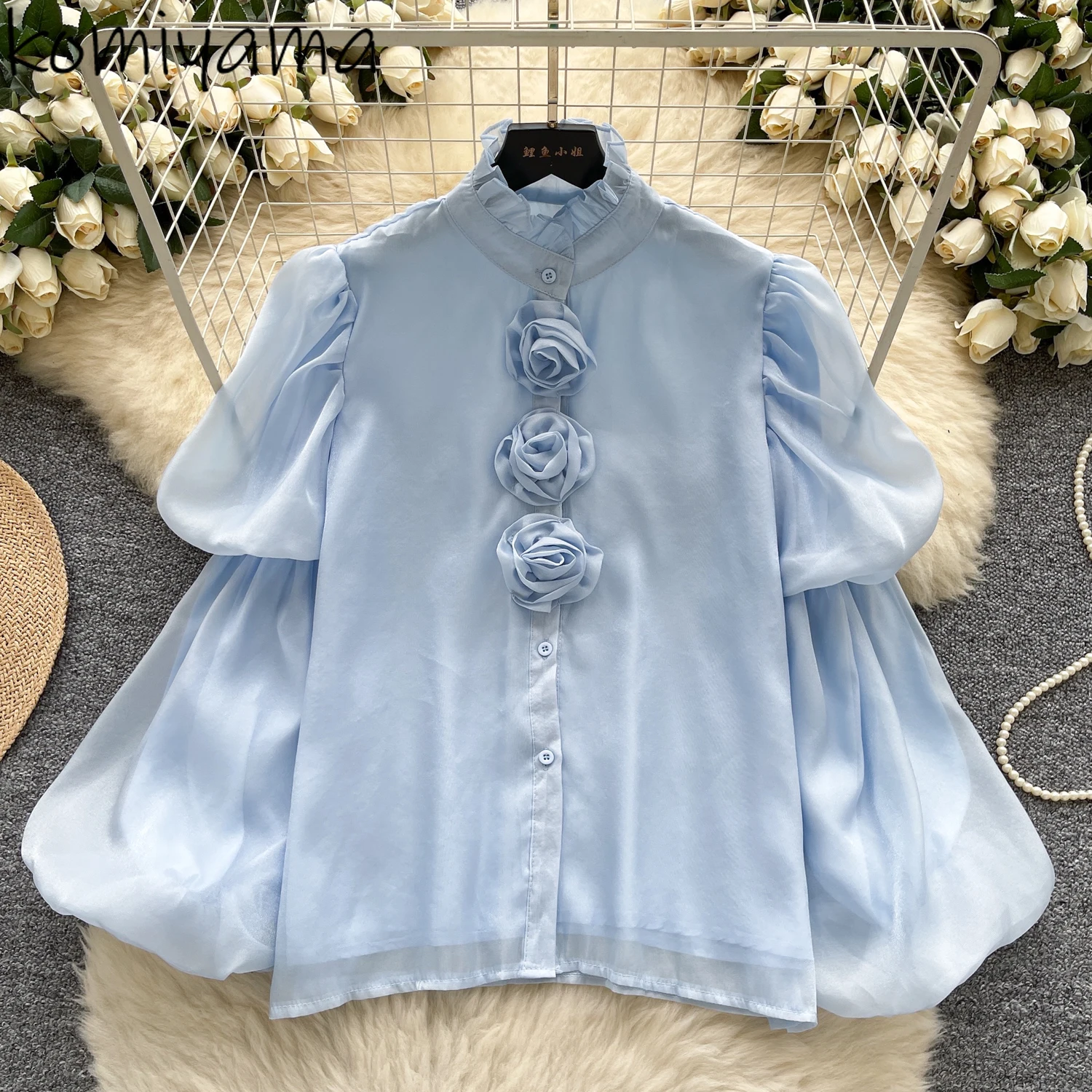 Three-Dimensional Floral 2025 Shirts & Blouses Long Lantern Sleeve Blusas Mujer Advanced Sense Woman Clothing Ropa Camisas
Three-Dimensional Floral 2025 Shirts & Blouses Long Lantern Sleeve Blusas Mujer Advanced Sense Woman Clothing Ropa Camisas