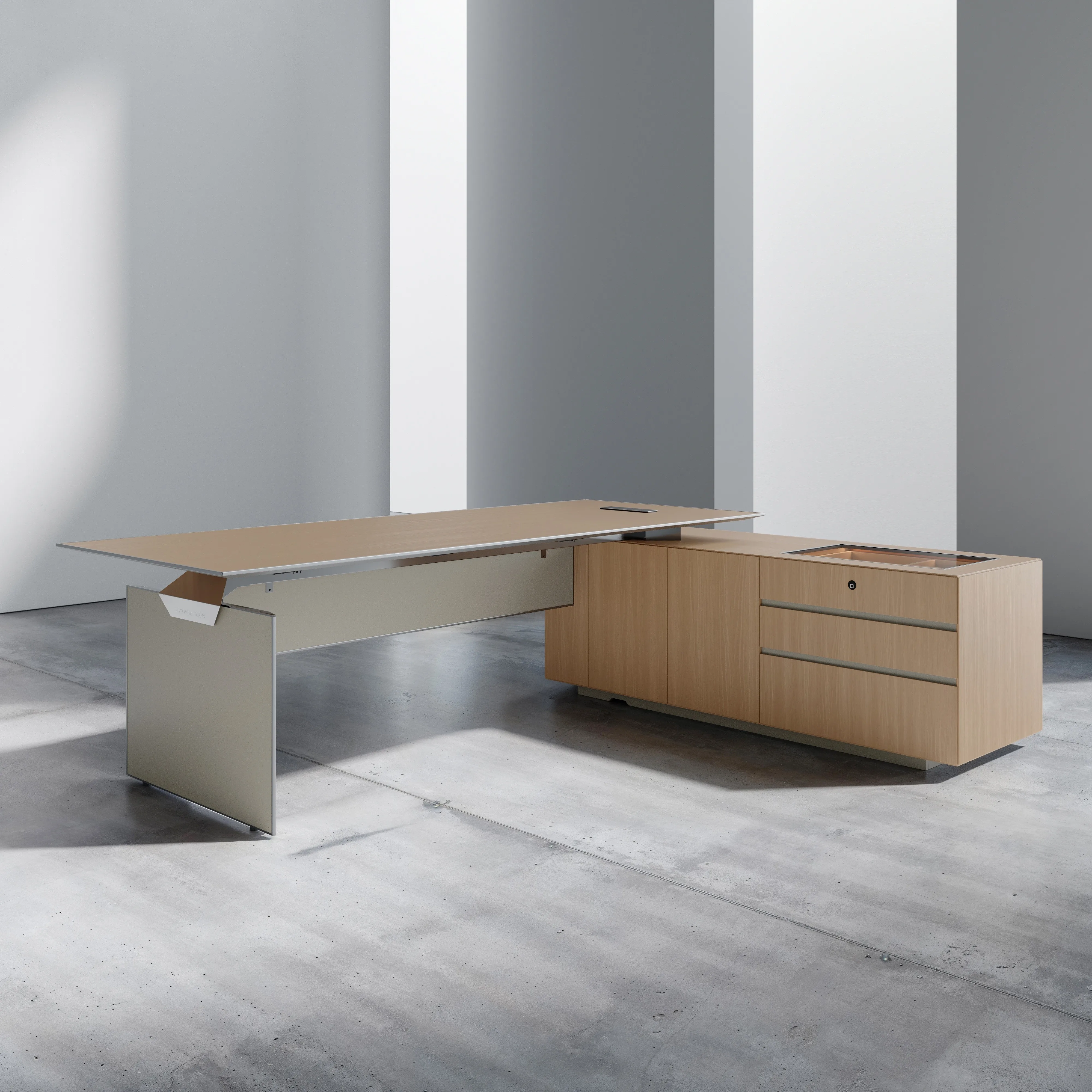 Executive Wooden Office Desk With Drawers-Modern Design Ergonomic & Durable For Corporate Workplace
Executive Wooden Office Desk With Drawers-Modern Design Ergonomic & Durable For Corporate Workplace