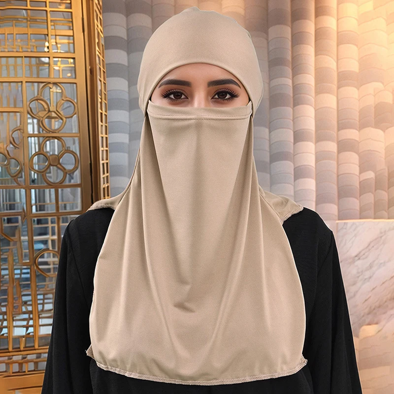 Muslim Women Niqab Face Cover Large Soft Plain Scarf Islam Instant Hijab Turban Ramadan Fashion Khimar Headwraps
Muslim Women Niqab Face Cover Large Soft Plain Scarf Islam Instant Hijab Turban Ramadan Fashion Khimar Headwraps