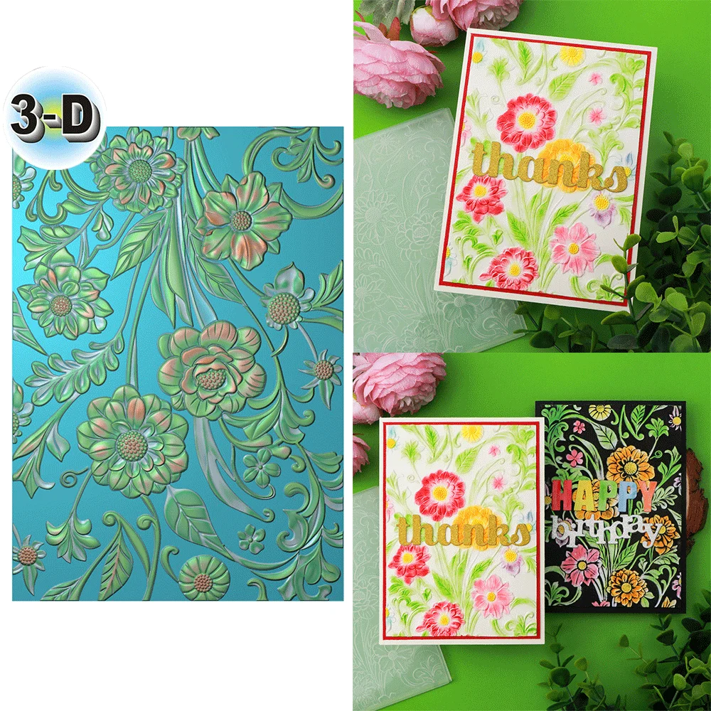 Spring Decorations, Blooming Flowers 3D Embossing Folder for Card Making & Scrapbooking - Durable Plastic,Easy Embossing-Perfect
Spring Decorations, Blooming Flowers 3D Embossing Folder for Card Making & Scrapbooking - Durable Plastic,Easy Embossing-Perfect