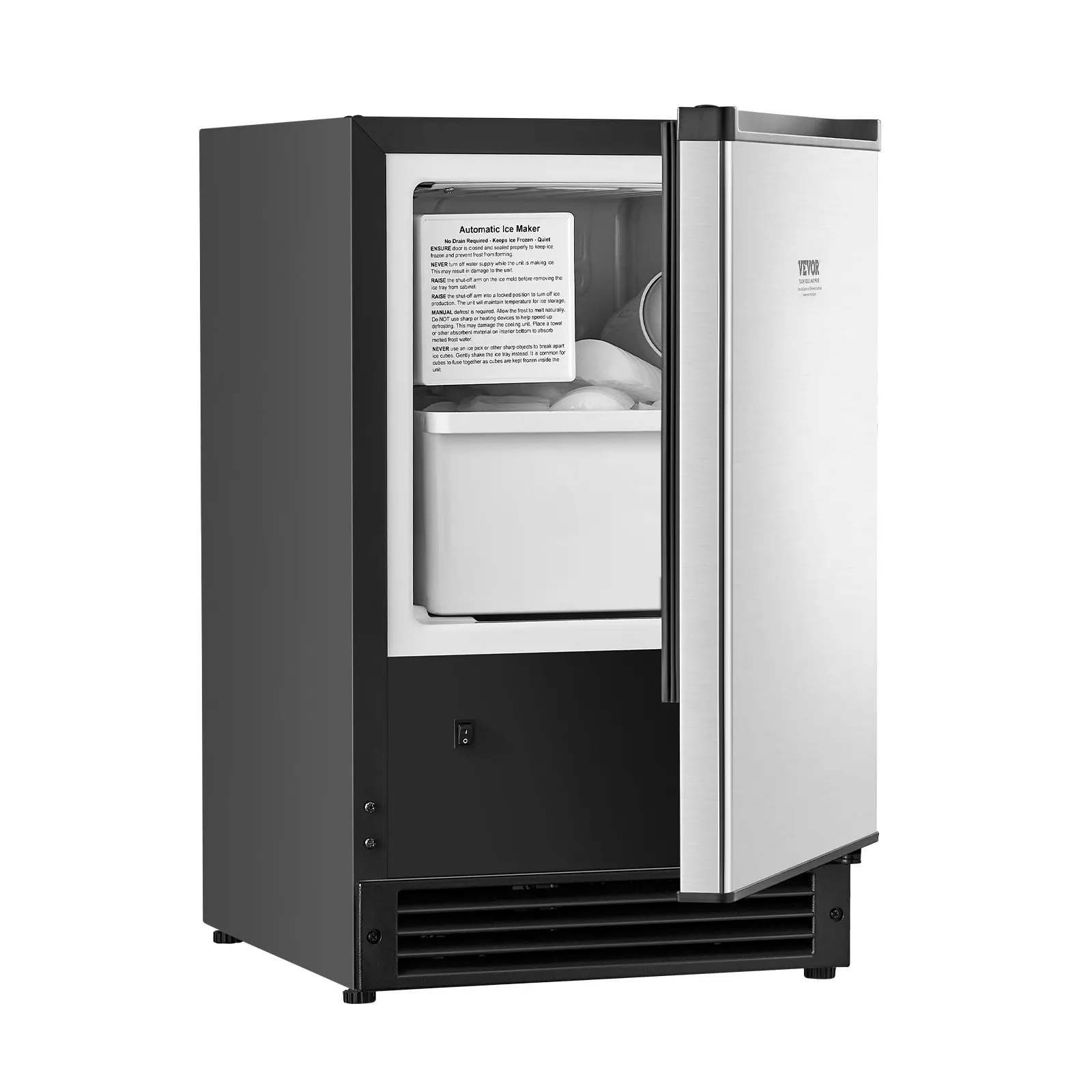 Undercounter Ice Maker 15 Lbs/Day Built-in Ice Maker Machine W/ Reversible Door
Undercounter Ice Maker 15 Lbs/Day Built-in Ice Maker Machine W/ Reversible Door