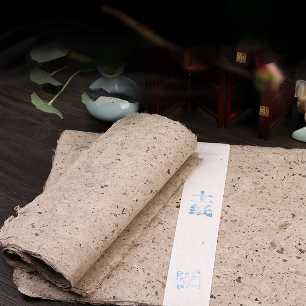50 Sheets Handmade Paper Thick Watercolor Calligraphy Rice Painting Practice Sheets Lightweight Compact Foldable High 
50 Sheets Handmade Paper Thick Watercolor Calligraphy Rice Painting Practice Sheets Lightweight Compact Foldable High