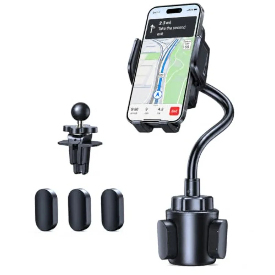 Cup Phone Holder for Car - Adjustable Gooseneck Cup Holder Phone Holders with Air Vent Holders and Expandable Base, Cupholder P
Cup Phone Holder for Car - Adjustable Gooseneck Cup Holder Phone Holders with Air Vent Holders and Expandable Base, Cupholder P