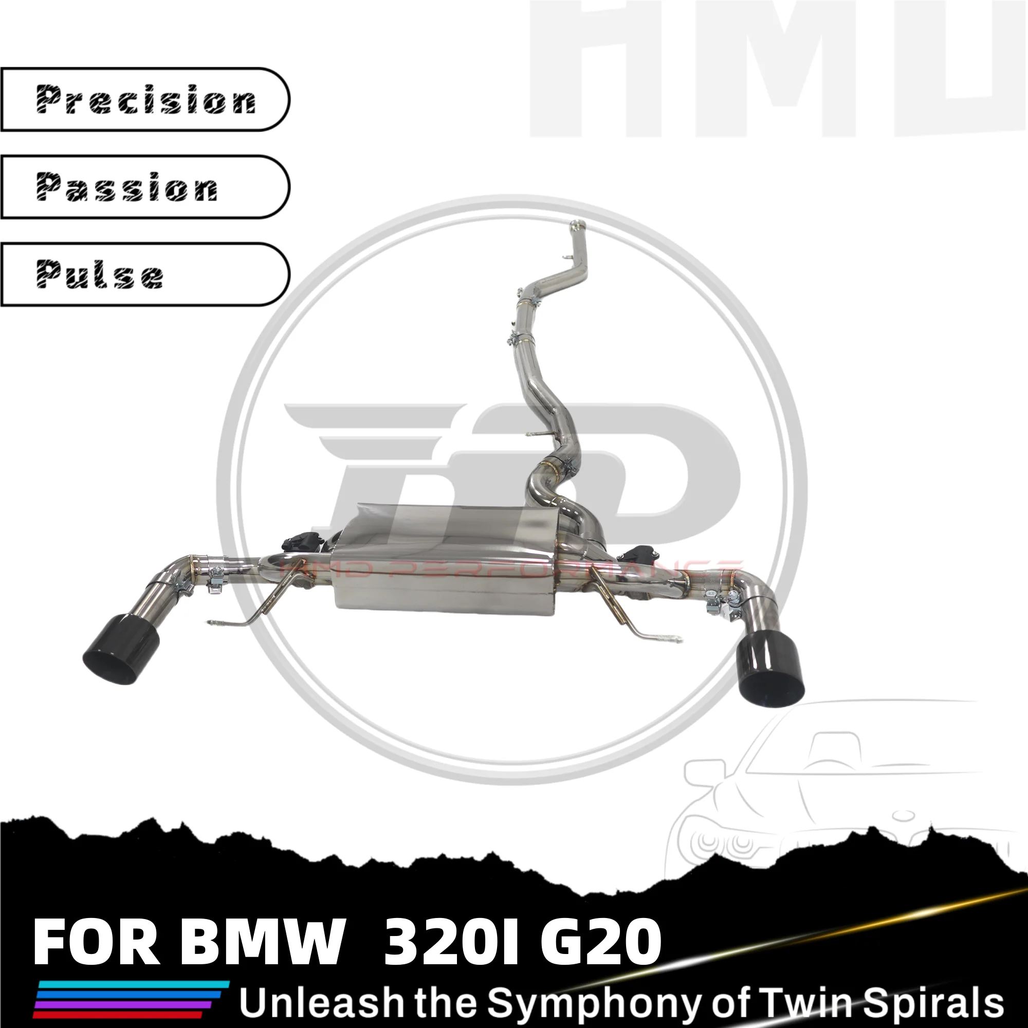 HMD for BMW 320i G20 2.0T Muffler With Valve Exhaust System Stainless Steel Performance Catback
HMD for BMW 320i G20 2.0T Muffler With Valve Exhaust System Stainless Steel Performance Catback