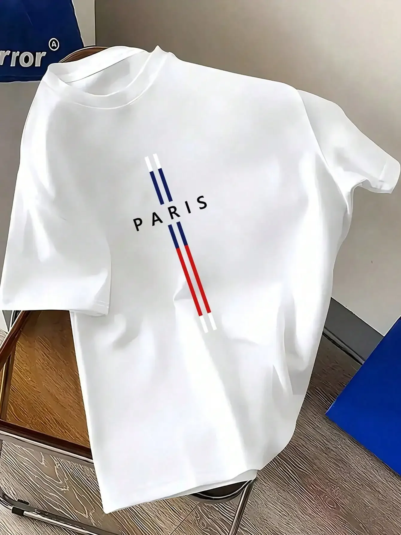 Men's Round Neck Short Sleeve Letter Stripe Print Casual T Shirt 100% Cotton Crew Neck Tee With Geometric Pattern
Men's Round Neck Short Sleeve Letter Stripe Print Casual T Shirt 100% Cotton Crew Neck Tee With Geometric Pattern