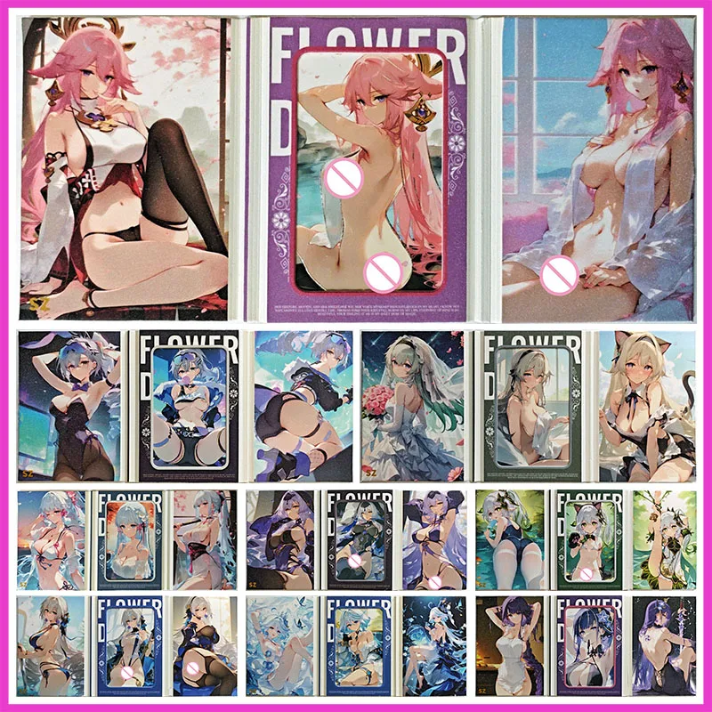 Anime Goddess Story Rare SZ Fold Collectible Cards Yae Miko Silver Wolf Bronya Kamisato Ayaka Nahida Toys for boys Birthday Gift
Anime Goddess Story Rare SZ Fold Collectible Cards Yae Miko Silver Wolf Bronya Kamisato Ayaka Nahida Toys for boys Birthday Gift