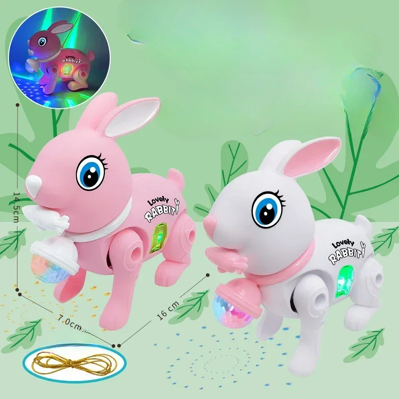 Children's Electric Lighting Music Jumping Large Simulation Cute and Fun Rabbit Toy with Free Leash Children Toys for Kids
Children's Electric Lighting Music Jumping Large Simulation Cute and Fun Rabbit Toy with Free Leash Children Toys for Kids