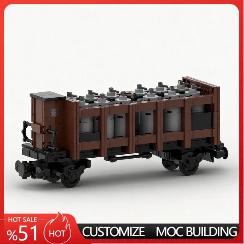 407PCS Acid Carrying Wagon With Brakeman's Cab MOC City Freight Train Car Model DIY Building Blocks Gift Boys Collection Display
407PCS Acid Carrying Wagon With Brakeman's Cab MOC City Freight Train Car Model DIY Building Blocks Gift Boys Collection Display