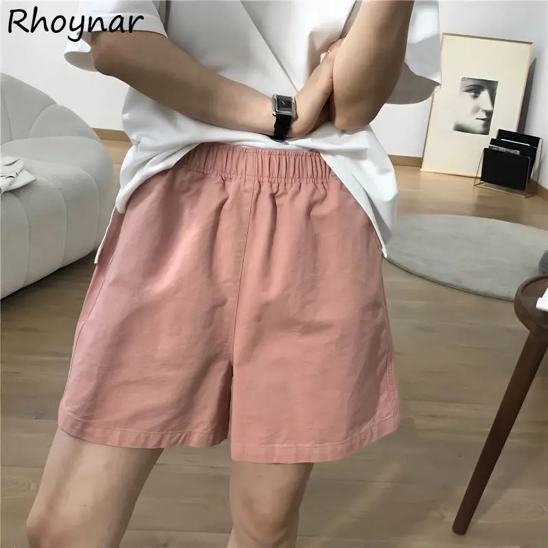 Casual Solid Shorts Women Simple All-match Korean Style Elastic Waist Wide-leg Soft Fashion Streetwear Summer Fitness Ulzzang
Casual Solid Shorts Women Simple All-match Korean Style Elastic Waist Wide-leg Soft Fashion Streetwear Summer Fitness Ulzzang