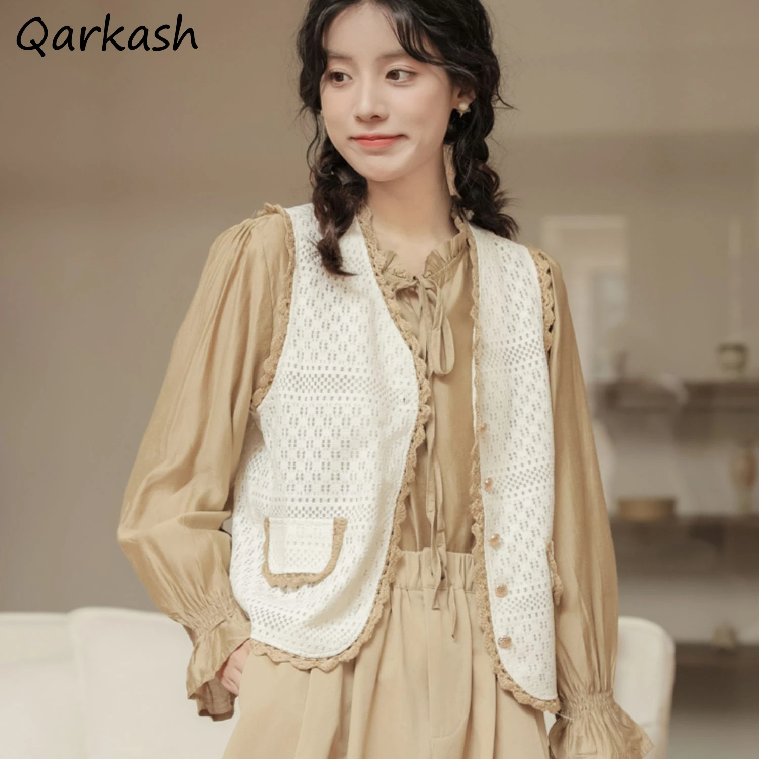 Matching Sets Women Ruffles Button Elegant Korean Style Gentle Streetwear Two-piece Suit All-match Soft Drawstring Breathable
Matching Sets Women Ruffles Button Elegant Korean Style Gentle Streetwear Two-piece Suit All-match Soft Drawstring Breathable