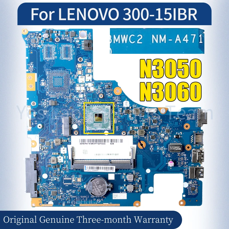 Семейная материнская плата для ноутбука LENOVO 300-15IBR n3050 N3060 5B20K14036ZZ 5B20L25735, 100% протестирована
Семейная материнская плата для ноутбука LENOVO 300-15IBR n3050 N3060 5B20K14036ZZ 5B20L25735, 100% протестирована