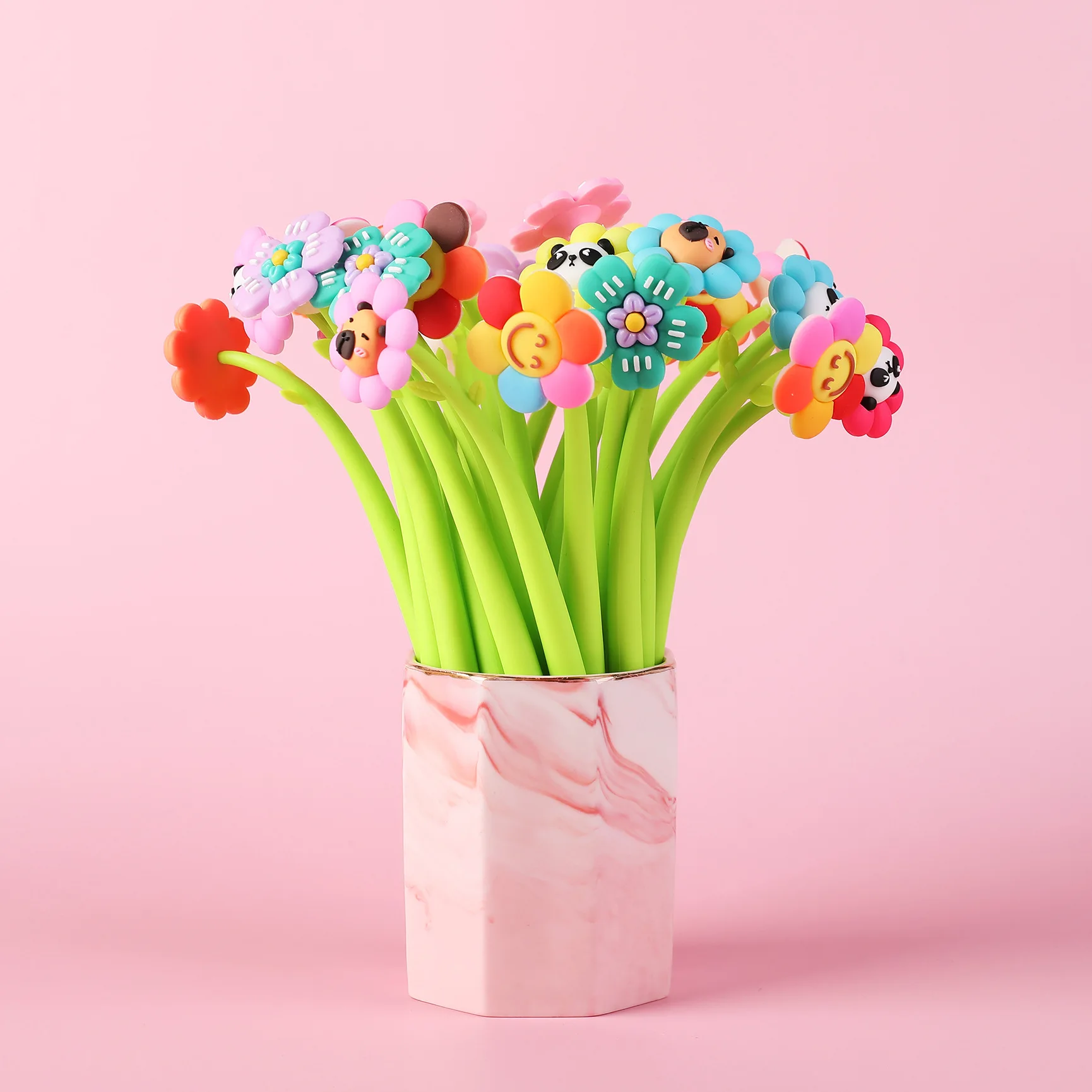 10pcs colorful flower shake pen,soft and bendable medium pen with 0.5mm black ink for smooth writing,office supplies,durable pen
10pcs colorful flower shake pen,soft and bendable medium pen with 0.5mm black ink for smooth writing,office supplies,durable pen