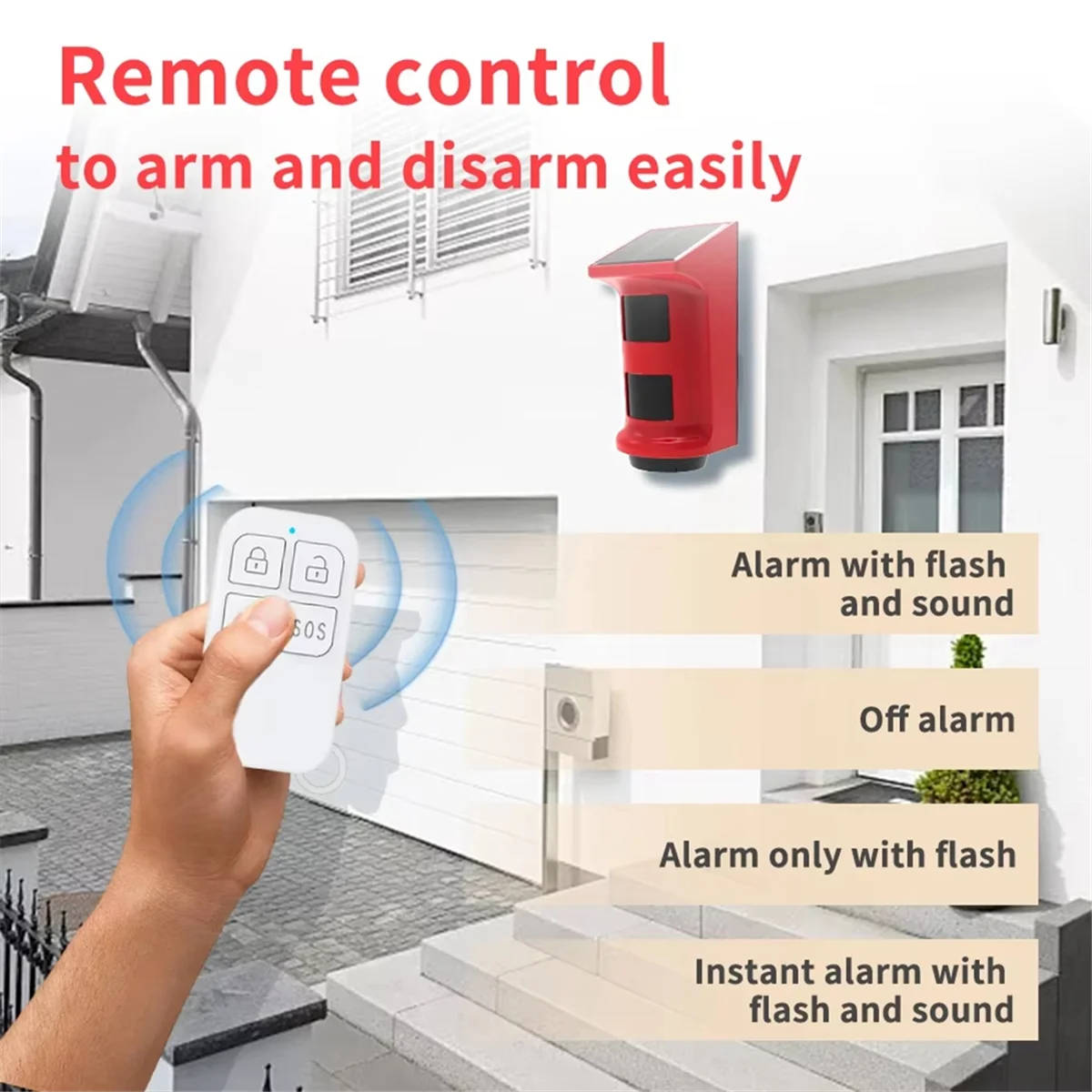 Infrared Alarm Solar Infrared Alarm Human Body Sensor Anti-Theft Alarm Solar Powered 
Infrared Alarm Solar Infrared Alarm Human Body Sensor Anti-Theft Alarm Solar Powered