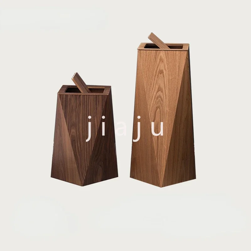 Cubo basura madera estilo nórdico con tapa para el hogar, cubo basura con forma diamante unilateral creativo
Cubo basura madera estilo nórdico con tapa para el hogar, cubo basura con forma diamante unilateral creativo