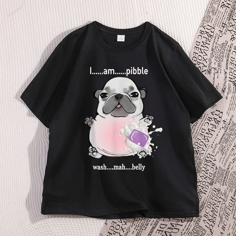 I Am Pibble Wash My Belly T Shirt High Quality Funny Dog Meme Tshirt Humorous Graphic T-Shirts Cotton Short Sleeve Streetwear
I Am Pibble Wash My Belly T Shirt High Quality Funny Dog Meme Tshirt Humorous Graphic T-Shirts Cotton Short Sleeve Streetwear